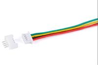 Micro JST 1.25mm (4pin) Female Connector with Wires 100mm + Male [mJST-4p-F100mm-M]